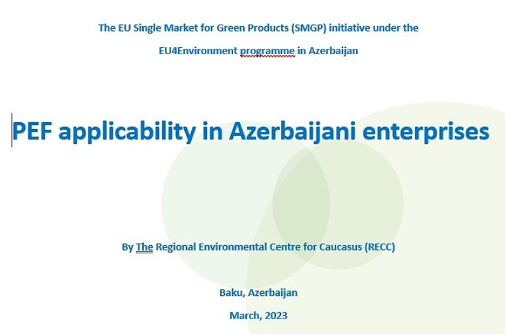 PEF applicability in Azerbaijani enterprises 
